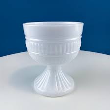 Collection of 3 Vintage Milk Glass Fluted Vases or Planters. Elegant W – Anything Discovered