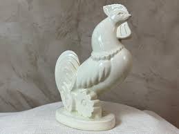 20th century French Rooster Art Deco Ceramic Sculpture ...