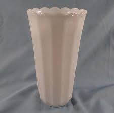Vintage Tall CCC Continental Can Co. Milk Glass Fluted Vase ...