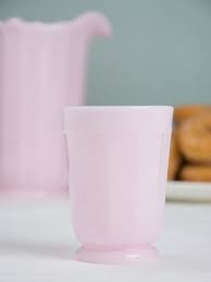 Pink Milk Glass Panel Tumbler | P.O.S.H.