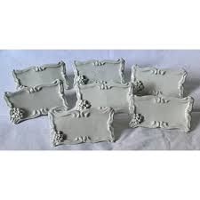 Vintage Ceramic Place Cards, Set of 7 | Chairish