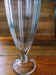 Vintage Heavy Glass Ice Cream Sundae Milk Shake Glasses Set ...