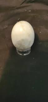 Quartz Egg Shape Healing Crystal With Stand and Affirmations ...