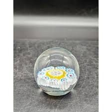 Vintage Fratelli Toso Murano Art Glass Close Pack Millefiori Paperweight 3" - Etsy