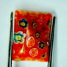 4th of JULY RW&B SALE Items, Your Choice of Background Color, 16x12mm, Murano Millefiori Glass Cabochons, for Semimount and Cab Settings - Etsy