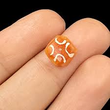 Antique Old Etched Carnelian Amulet Pendant Beads Necklace Mala | eBay