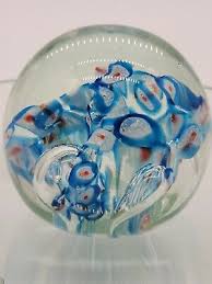 Vintage 1950's Glass Millefiori Paperweight | eBay
