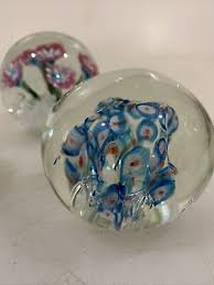 3 Art Glass Paperweights ~ Lovely | eBay