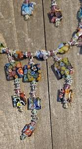 Vintage Venetian Millefiori glass Necklace and Earring set ...