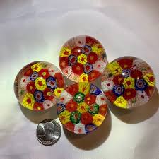 Other | Set Of Four Small Glass Paperweights | Poshmark