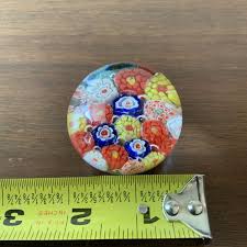 VINTAGE ART GLASS STUDIO PAPERWEIGHT Murano Millefiori | eBay