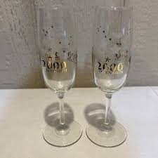 Champagne Flute Y2K 2000 Millennium Glasses (set of 2) | eBay