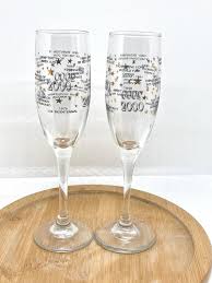 Vintage Champagne 2000 Millennium Stemmed Glasses Set of 2 - Etsy India