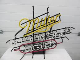 Miller Genuine Draft Light Beer Neon Sign - Nex-Tech Classifieds
