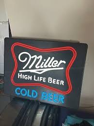 Miller High Life Beer Sign Lighted | eBay