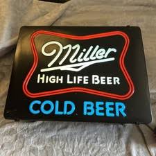 Miller Light Neon Beer Sign In Collectible Miller Signs & Tins | eBay