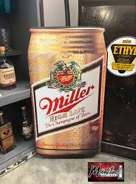 Vtg. MILLER HIGH LIFE Beer Can Bar Sign - 17" X 32" - Etsy