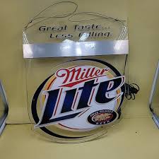 MILLER LITE BEER EDGE LIT LIGHT UP LED SIGN GAME ROOM MAN CAVE BAR PUB MILWAUKEE | eBay