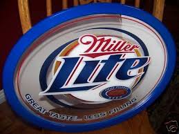 Miller Lite GREAT TASTE LESS FILLING beer mirror NEW | #104650889