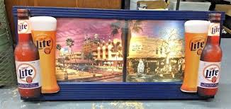 Miller Lite coast to coast beer sign reproduction m roller ...