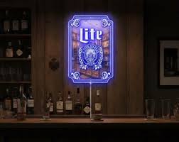 Miller Lite Beer LED Mirror Sign Wall Light Decor,home Bar ...