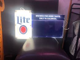 Miller Lite Beer LED Dry Erase Board Sign
