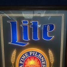 Miller Light Neon Beer Sign In Collectible Miller Signs & Tins for sale | eBay