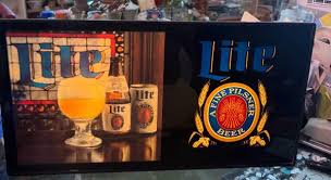 17x5x9 MILLER LITE HANGING LIGHTED SIGN. 125.00. Johanna at Antiques and More. - antiques - by owner - collectibles...