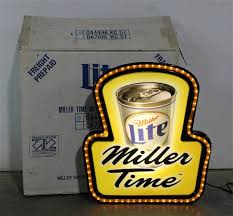 Nib Miller Time Light Up Sign