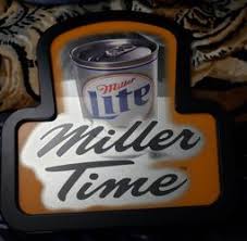 Vintage 1999 - LITE Miller Time - MIRROR - 23"x21 ...