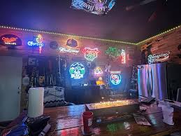 Our garage bar, founded during Covid