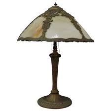 Similar Items to Bent Panel Stained glass lamp
