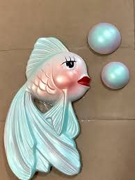 Vintage Anthropomorphic 1964 Miller Studio Chalkware Fish ...