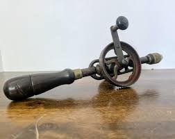 Antique Eggbeater Hand Drill: Vintage Carpentry Tool With ...