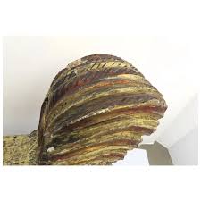 Very Large Carved Folk Art Chicken Rooster Gesso Painted 19th Century . For Sale at Ruby Lane