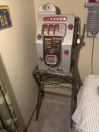 Antique Mills 10 cent Black Cherry Slot Machine Vtg Coin Op ...