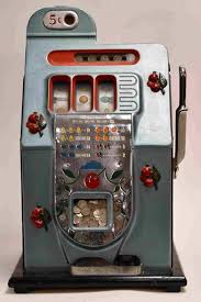 1940's Mills 5 Cent Slot Machine W Cherries