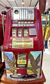 Vintage Mills High Top 25 Cent Eagle Slot Machine | eBay