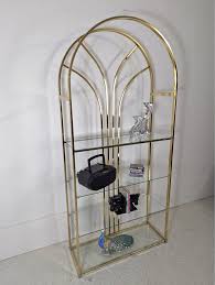 Vintage Brass & Glass Art Deco Revival 4 Tiered Etagere ...