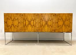 Mid Century Milo Baughman Thayer Coggin Olive Burl Wood ...