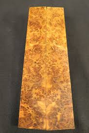 STABILIZED CHEESEWOOD BURL KINFE SCALES 1.6" x 10.5" x .4 ...