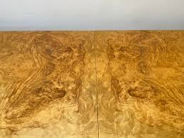 1970s Milo Baughman Style Modern Vintage Burled Olive Wood ...