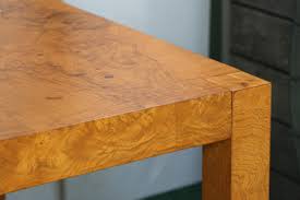 1960's Milo Baughman Style Mid Century Burlwood Expanding ...