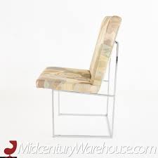 Milo Baughman Mid Century Thinline Style Chrome Dining Chairs – Set of 4 | Mid Century Modern Furniture | Modern Hill