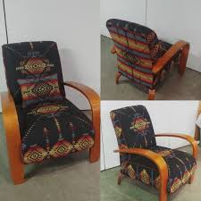 Deco Style Chair with Pendleton wool : r/upholstery