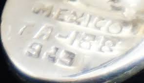 Item #960N- Vintage Mexican Avanyu Water Serpent Sterling ...