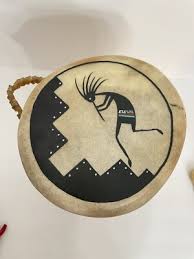 PHILLIP MARTINEZ SIGNED NATIVE AMERICAN DRUM KOKOPELLI HANDMADE TAOS PUEBLO NM | eBay
