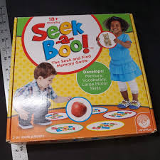 Seek-A-Boo Board Game Preschool Memory Vocab. Large Motor ...