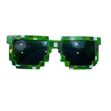 Bid Kids Ender Toys Brand Green Pixel Minecraft Sunglasses | eBay