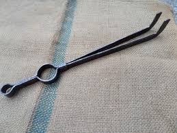 ANTIQUE FIREPLACE CHIMNEY TOOL CLAMPS WOOD STOVE HEARTH ...